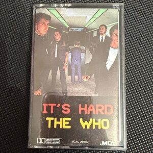 Vintage 80’s cassette tapes- The Who -  It’s Hard 1982